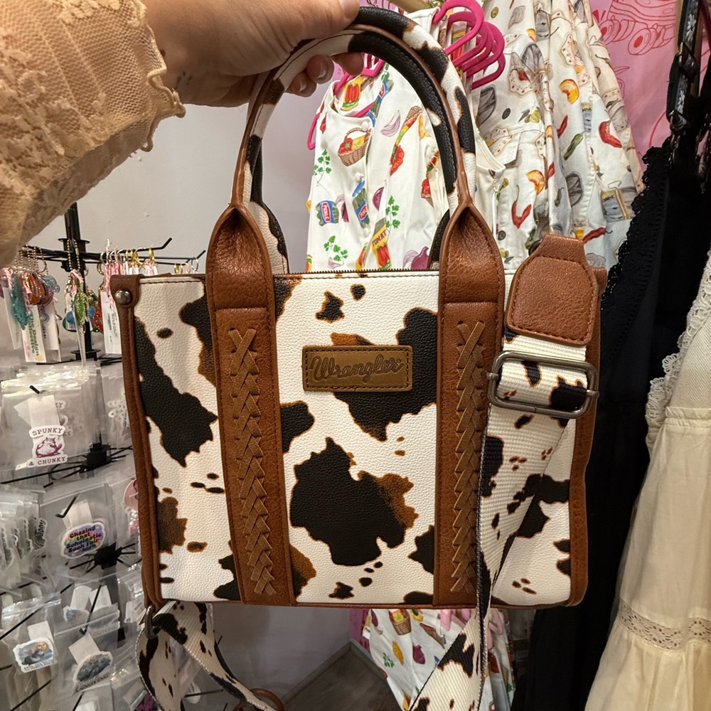 Wrangler Cow Print Women's Tote Bag